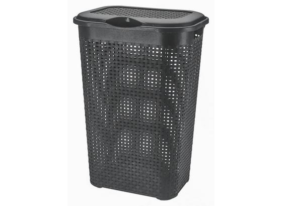 Wäschetonne Rattan 50 Liter - Grau, KONVENTIONELL, Kunststoff (39/29/57cm) - Plast 1 Wäschetonne Rattan 50 Liter - Grau, KONVENTIONELL, Kunststoff (39/29/57cm) - Plast 1