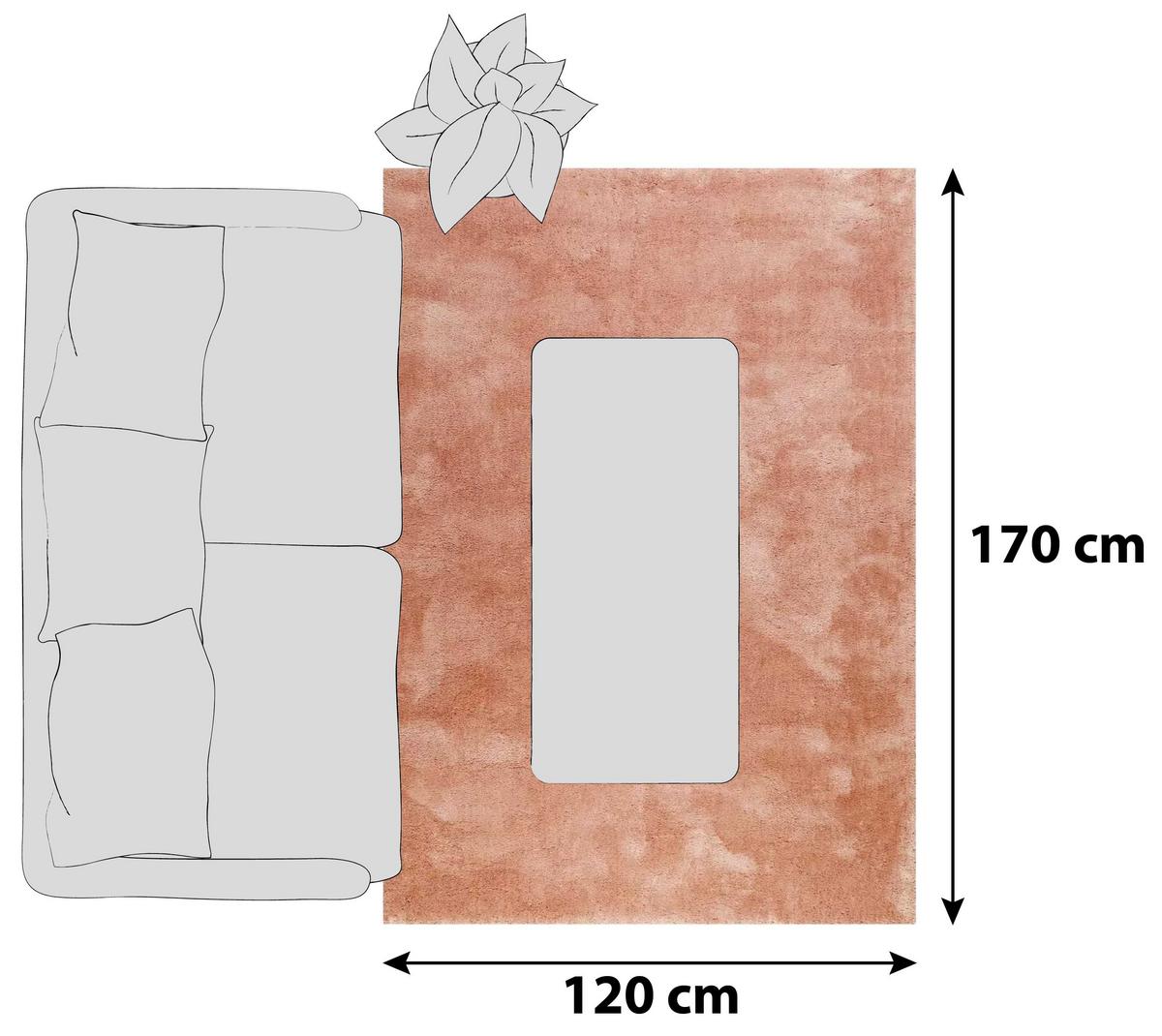 Hochflorteppich Cognac Relaxx 120x170 Cm - Cognac, Basics, Textil (120/170cm) - Esprit