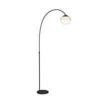 STOJACIA LED LAMPA PANTOJA - čierna/horčicovožltá, Basics, kov/sklo (92/24/160cm) - Eglo