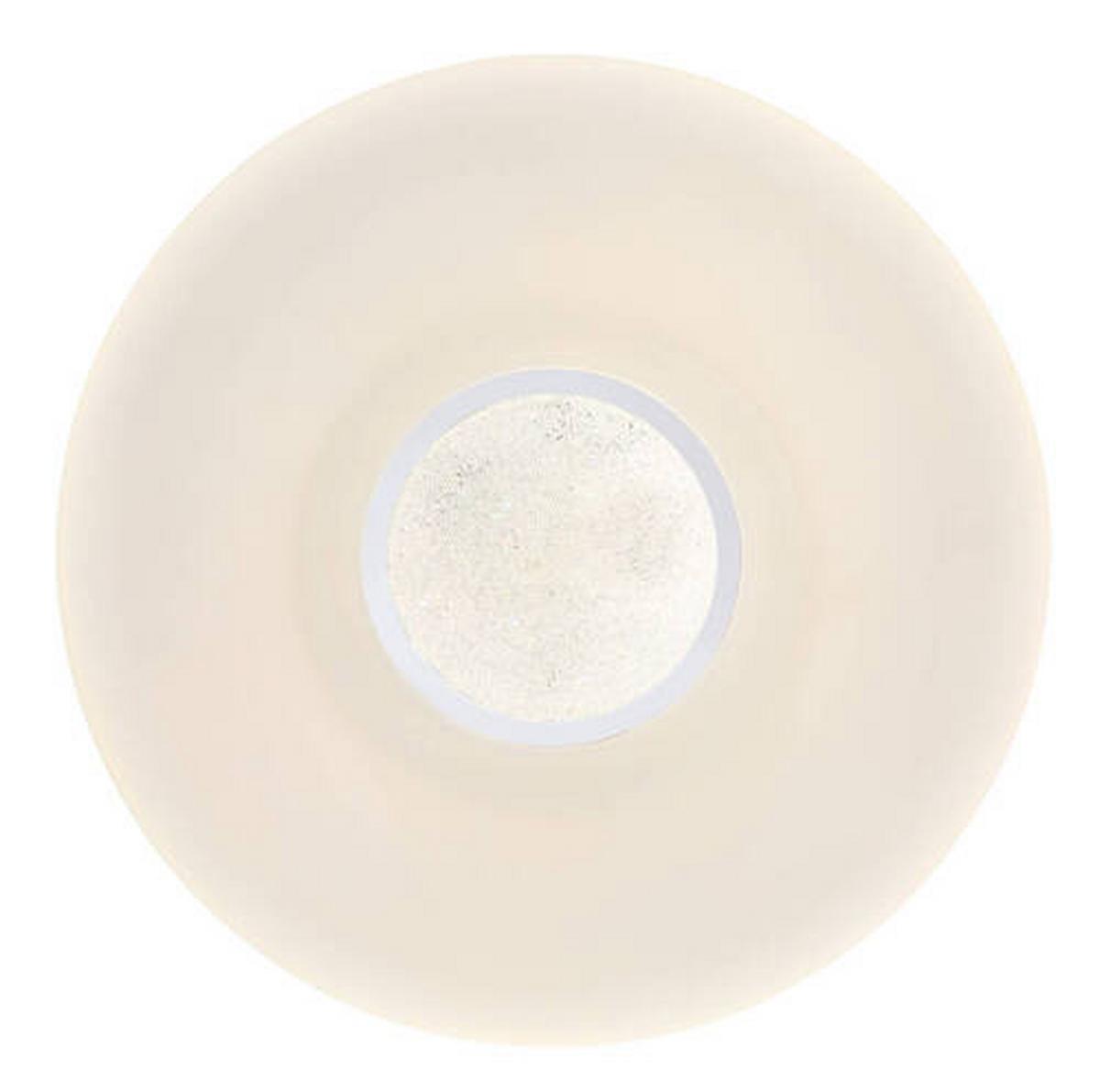LED-Deckenleuchte Ø 48,5 cm, Timerfunktion und Farbwechsler - Klar/Opal, Design, Glas/Kunststoff (48,5/7,2cm) - Globo
