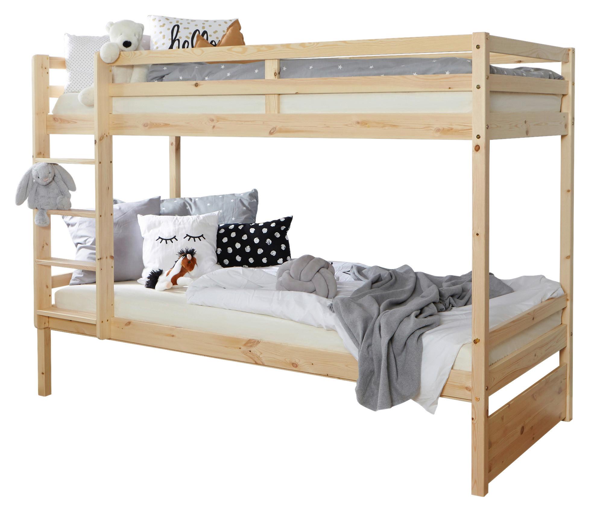 ETAGENBETT FINN - Naturfarben, MODERN, Holz (90/200cm) - Livetastic