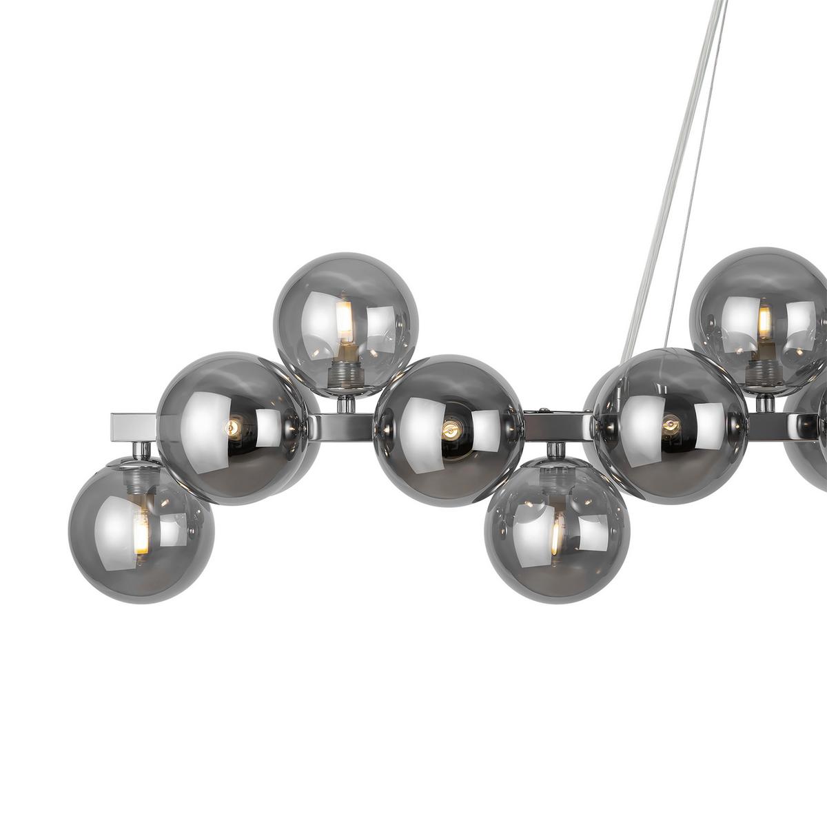 Pendelleuchte Dallas - Chromfarben, Trend, Glas/Metall (23,8/22,8/123,5cm) - MAYTONI