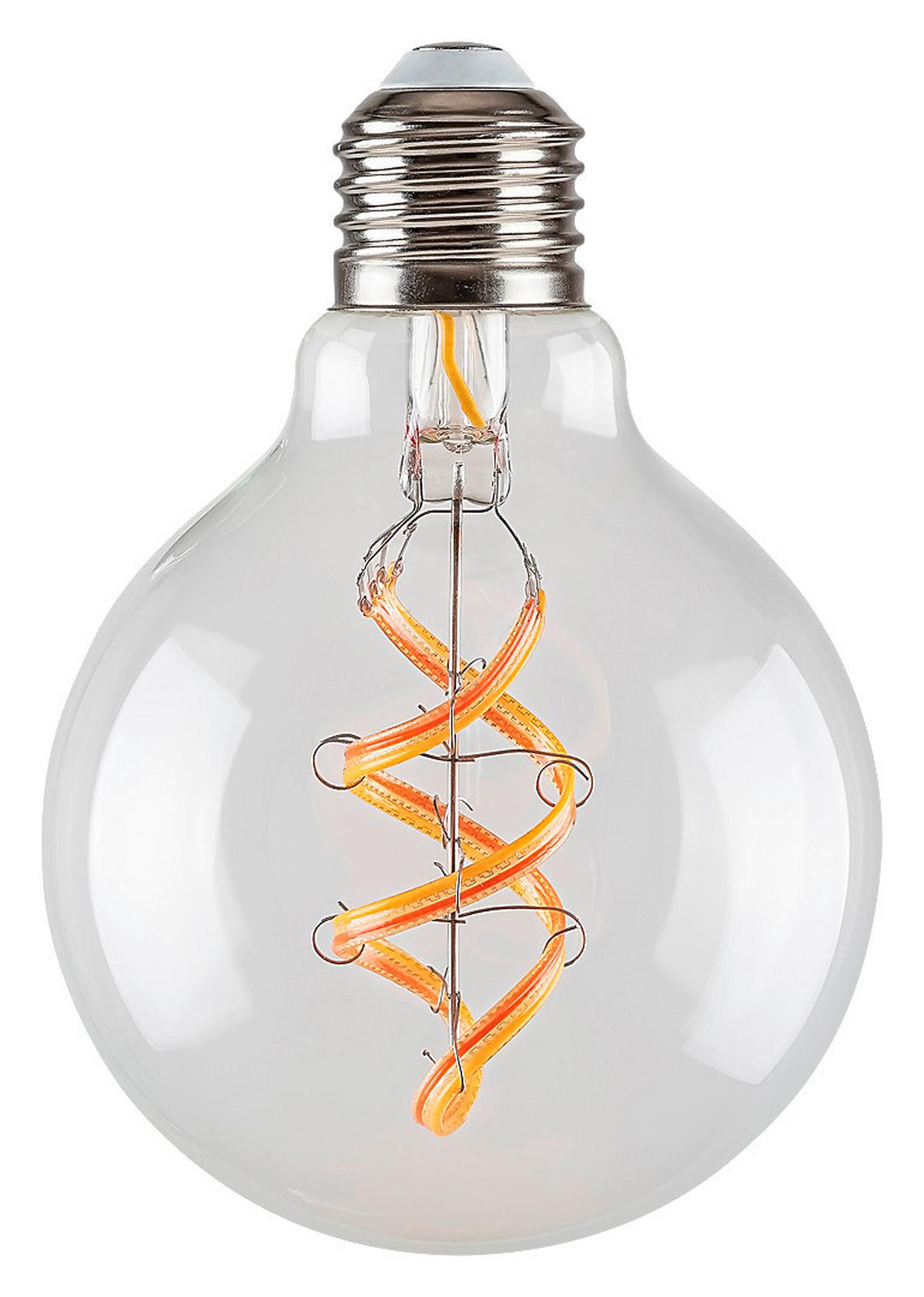 Led Izzó Fil.smart 1989 - Basics, Üveg/fém (9.5/13/9.5cm) - Rabalux