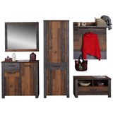 Vorzugskombination Ontario 2 - Eichefarben/Grau, Trend, Holzwerkstoff (260,40/200/37cm) - Ombra