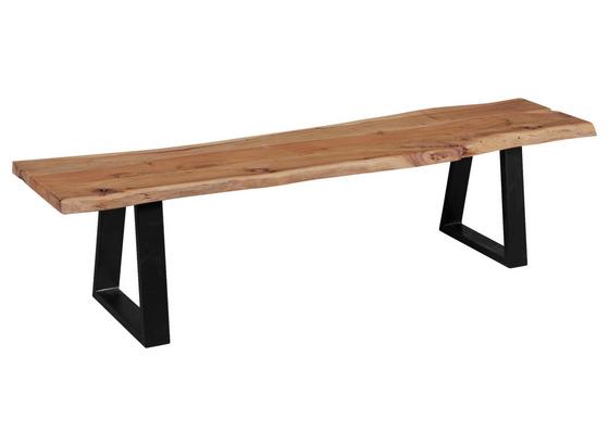 Sitzbank Gaya B: ca. 180cm - Schwarz/Akaziefarben, Design, Holz (180/45/40cm) - Livetastic Sitzbank Gaya B: ca. 180cm - Schwarz/Akaziefarben, Design, Holz (180/45/40cm) - Livetastic