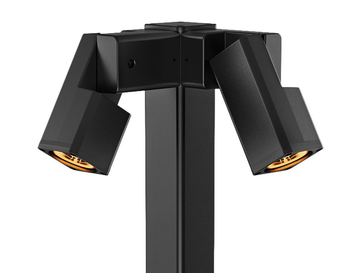 Wegeleuchte 52-32430 Salvia - Schwarz, Design, Metall (29/29/80cm)