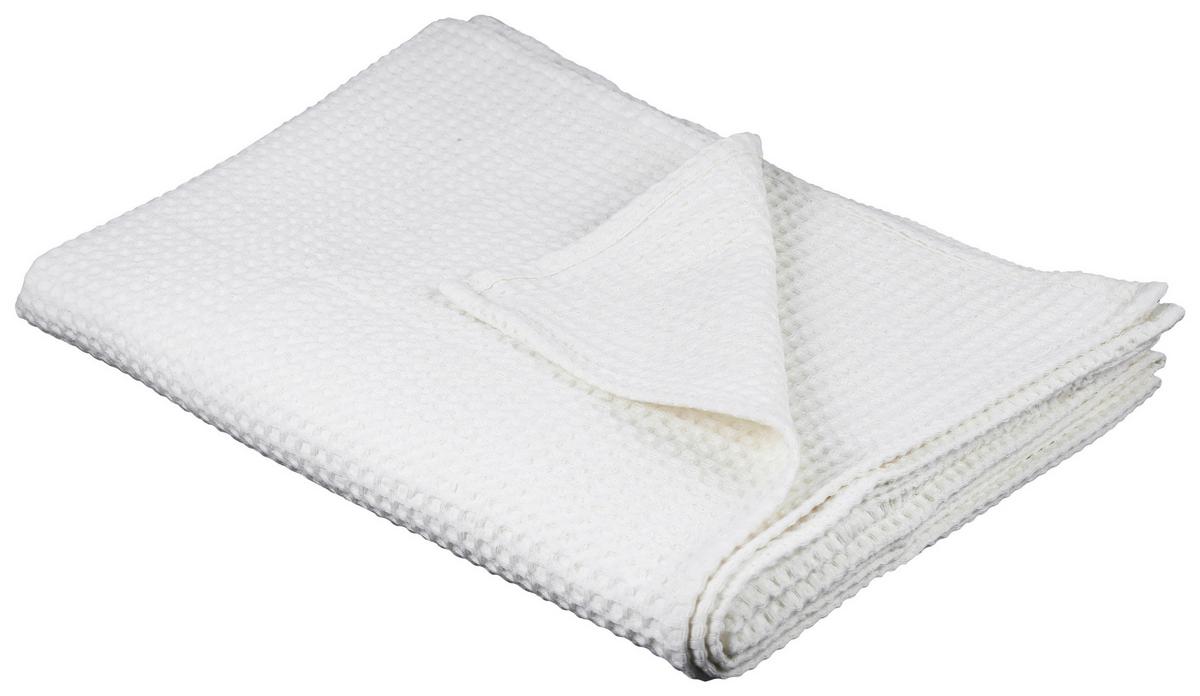 Kuscheldecke Christina - Creme, MODERN, Textil (145/200cm) - Luca Bessoni