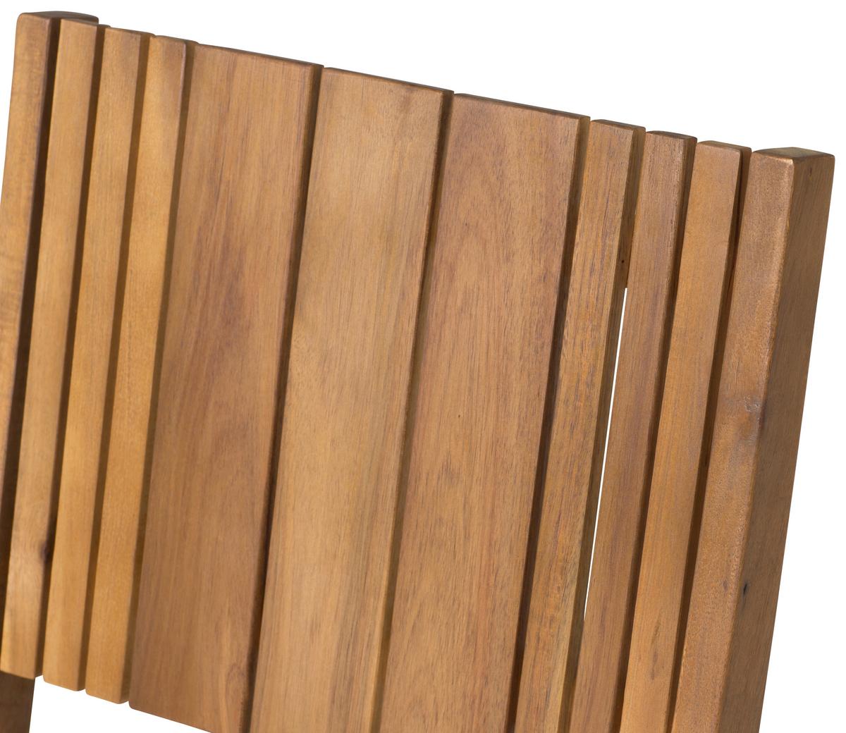 Gartensessel Klappbar Falun Echtholz - Akaziefarben, KONVENTIONELL, Holz (51/89/55cm) - Siena Garden