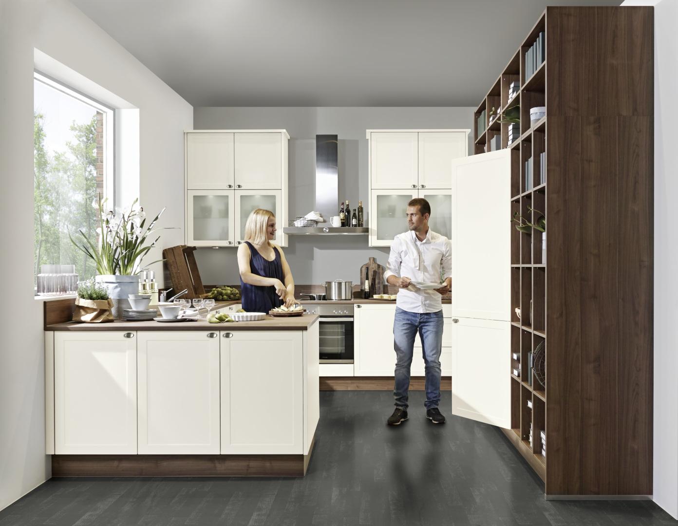 Beépíthető Konyha Home - tölgyfa/fehér, Modern, faalapú anyag - Express