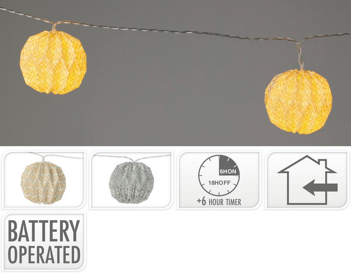 Závesné LED svietidlo s časovačom / 10 bodové - Konventionell (310cm) - Mömax