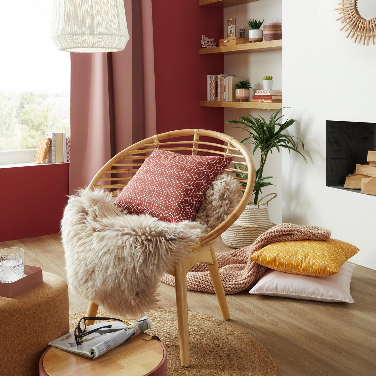 POTAH NA POLŠTÁŘ Steffi Paspel, 50/50cm, růžová - starorůžová (50/50cm) - Modern Living