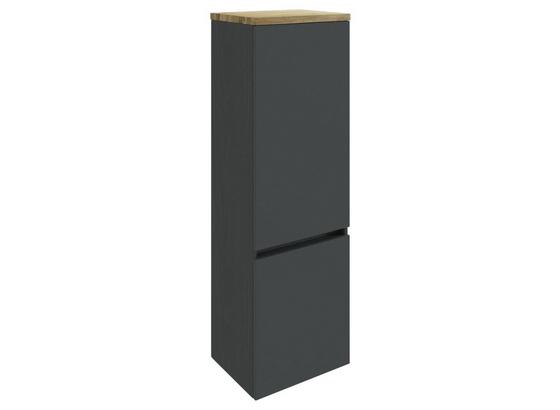 Midischrank mit Soft-Close Pienza B: 40cm, Graphitgrau - Silberfarben/Grau, Basics, Holzwerkstoff (40/130/35cm) - Livetastic Midischrank mit Soft-Close Pienza B: 40cm, Graphitgrau - Silberfarben/Grau, Basics, Holzwerkstoff (40/130/35cm) - Livetastic