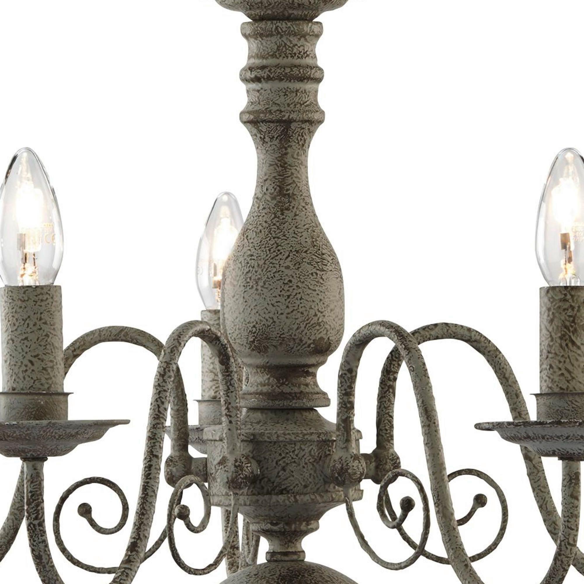 Hängeleuchte Greythorne 5lt 2265-5gy - Grau, Trend, Metall (60/47cm)