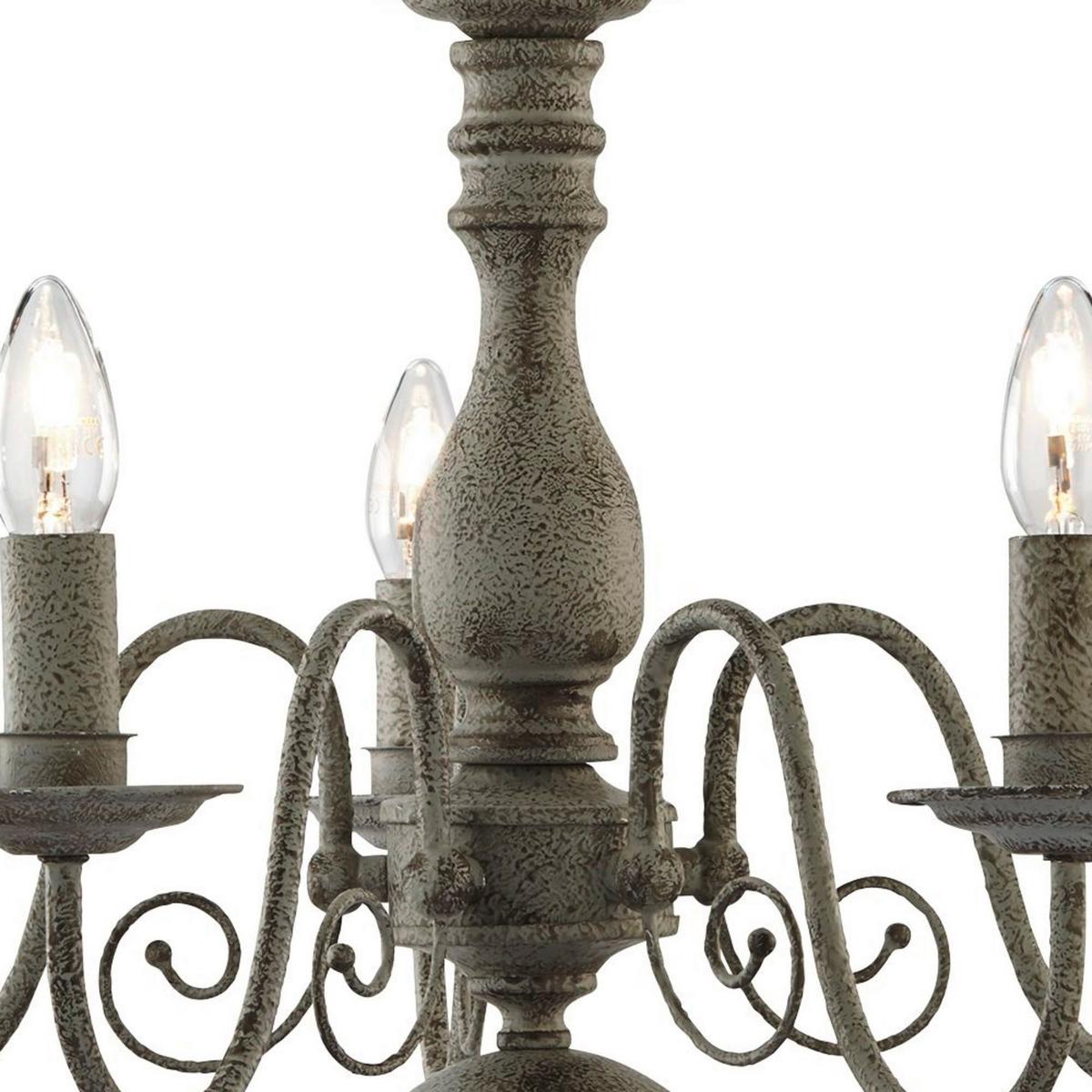 Hängeleuchte Greythorne 5lt 2265-5gy - Grau, Trend, Metall (60/47cm)