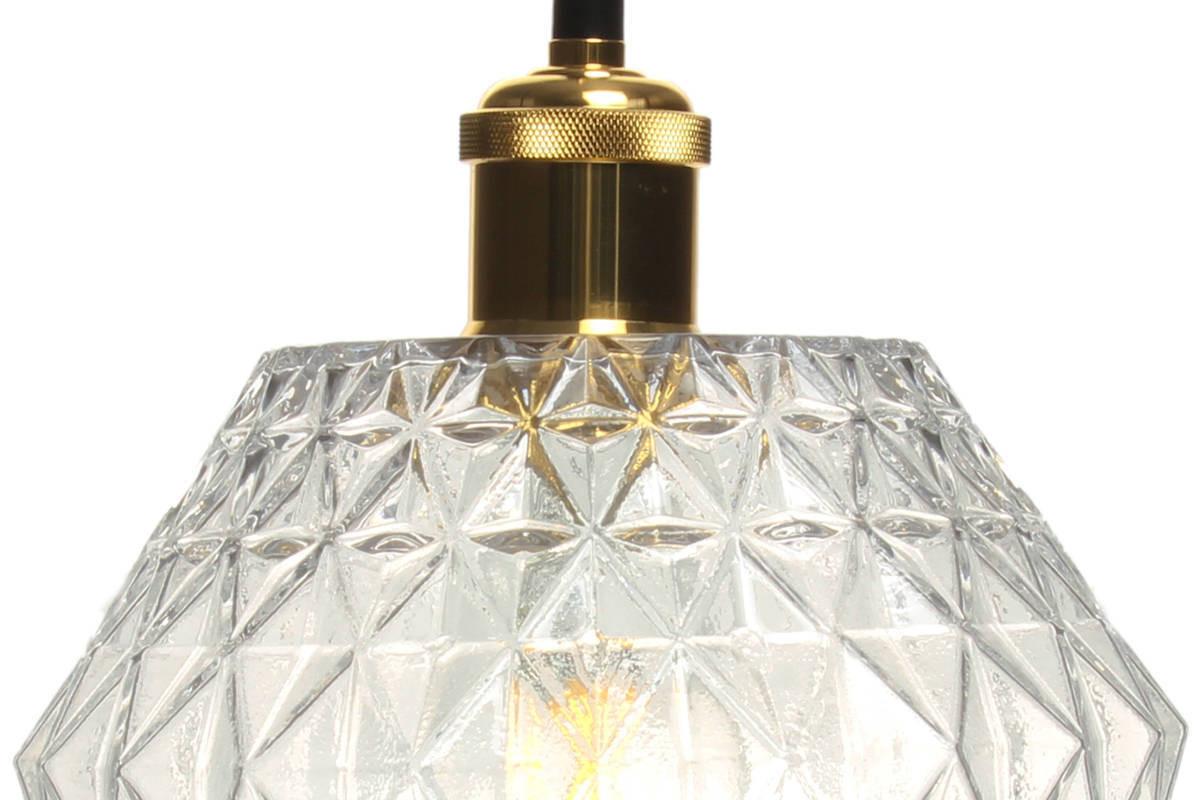 Hängeleuchte Lumi H: 27 Cm 1-Flammig - Klar/Goldfarben, Trend, Glas (20/27/20cm) - Kayoom