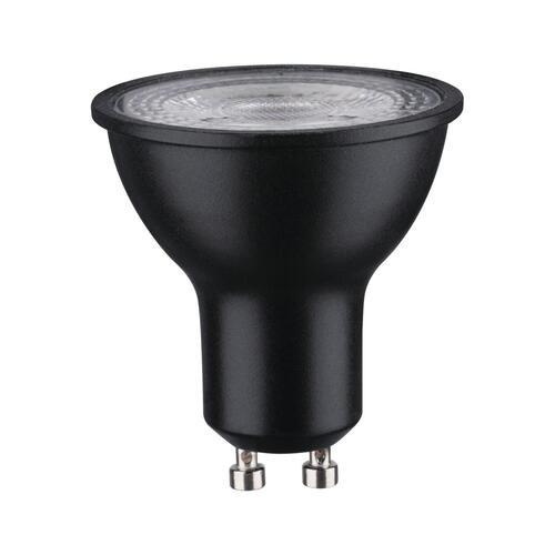 LED-Lampe 28754 Gu10, 7 W, 460 lm, Tageslichtweiß, dimmbar - Schwarz, Design (5,1/5,4cm) - Paulmann