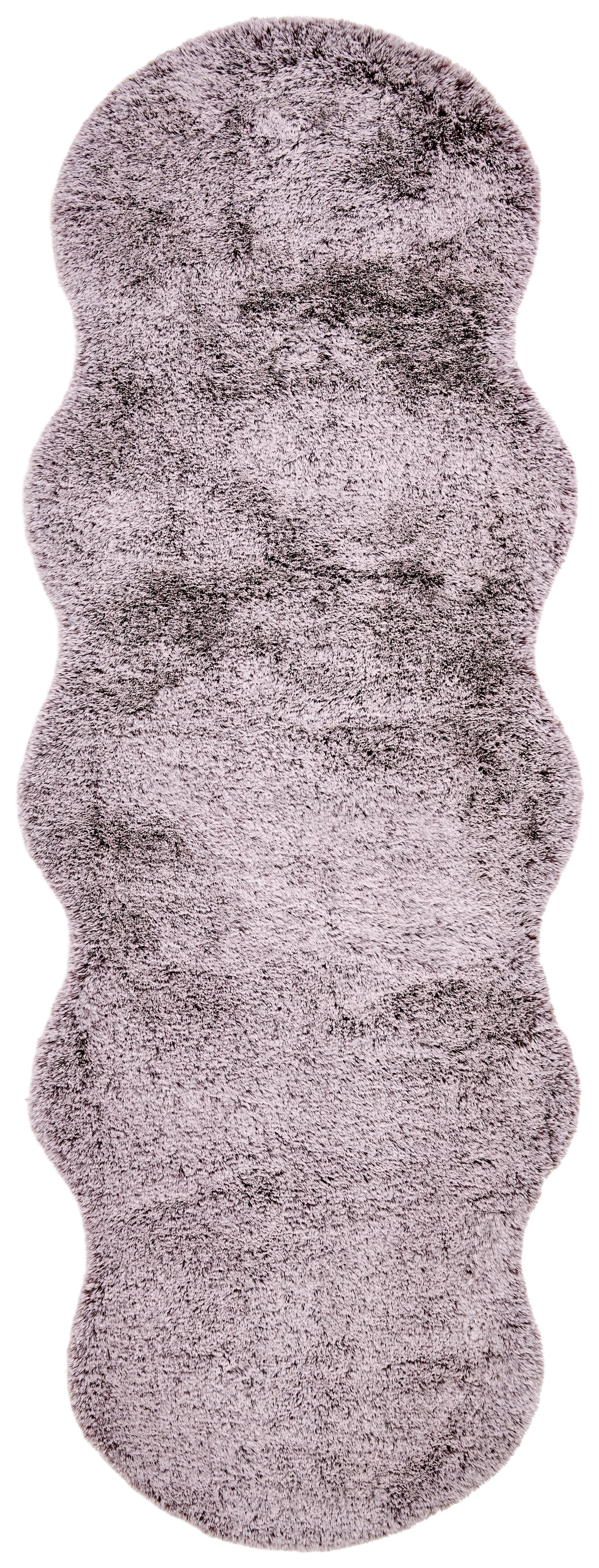 Fellteppich Misha Beere 55x160 cm - Beere, MODERN, Textil (55/160cm) - Luca Bessoni