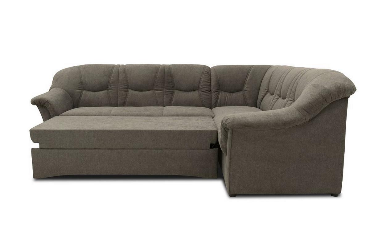 Ecksofa Sarafina - Greige/Schwarz, KONVENTIONELL, Textil (240/190cm) - MID.YOU