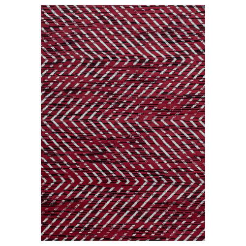 Webteppich Rot Naturfaser Base 140x200 cm - Rot, Design, Textil (140/200cm)