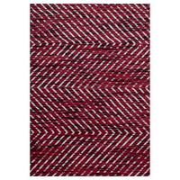 Webteppich Rot Naturfaser Base 140x200 cm - Rot, Design, Textil (140/200cm)