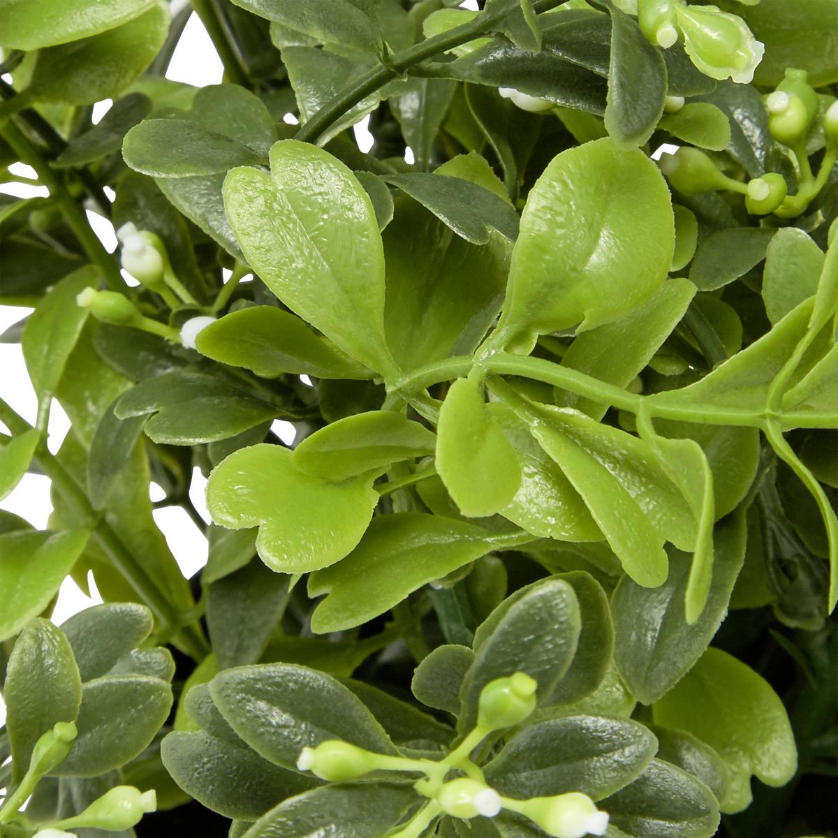 Kunstpflanze Weiß/Grün H: 23 cm Im Topf, Cassandra - Schwarz/Weiß, Basics, Kunststoff (15/23cm) - Luca Bessoni