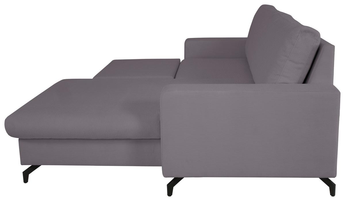 Ecksofa Clara Grau B: 240 Cm - Grau, MODERN, Textil (240/87/177cm)