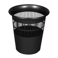 Papierkorb Jasper Graphit Kunststoff D: 29 cm Gitterkorb - Graphitfarben, Basics, Kunststoff (29/31cm)