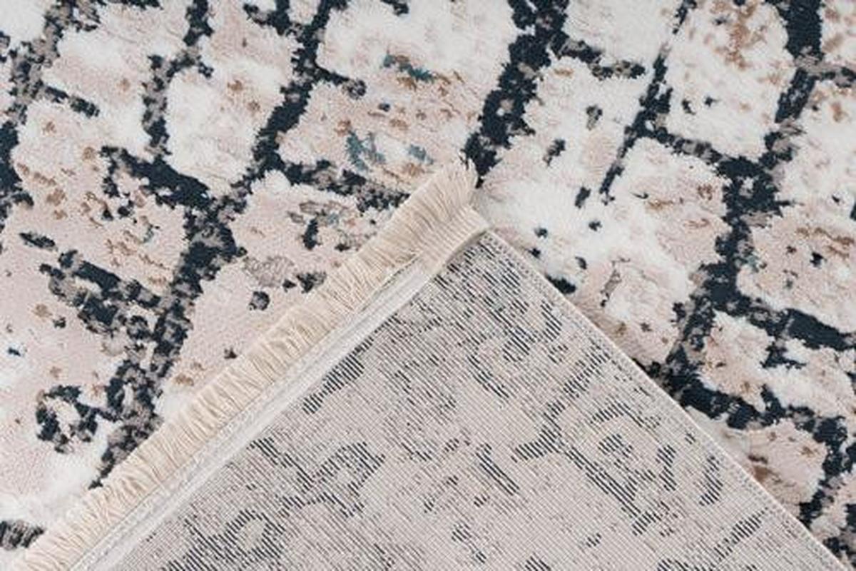 Webteppich Blau/Grau Akropolis 80x150 cm - Blau/Grau, Design, Textil (80/150cm) - Kayoom