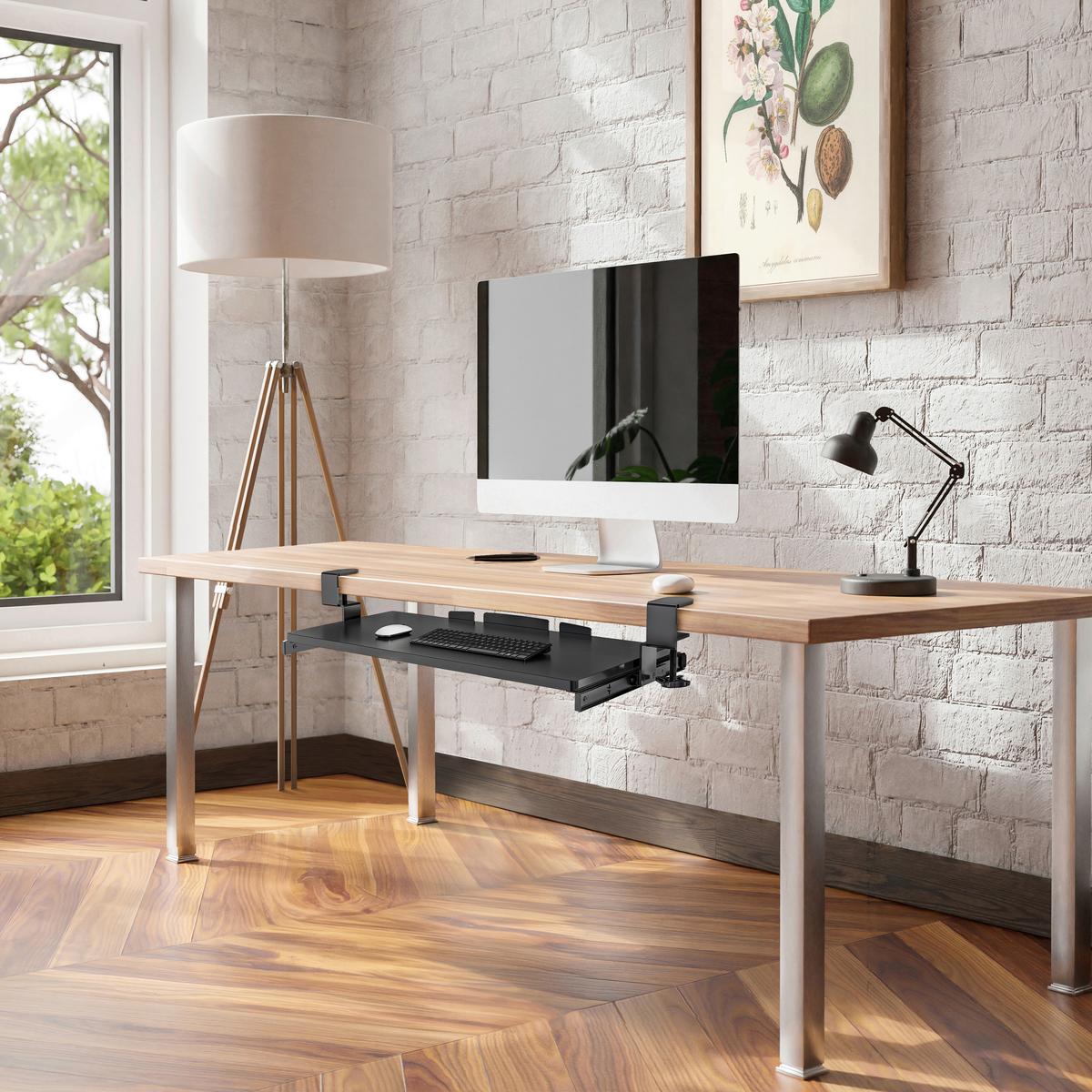 Tastaturauszug Schwarz B: 68 cm - Schwarz, MODERN, Holzwerkstoff (68/8/28cm) - MID.YOU