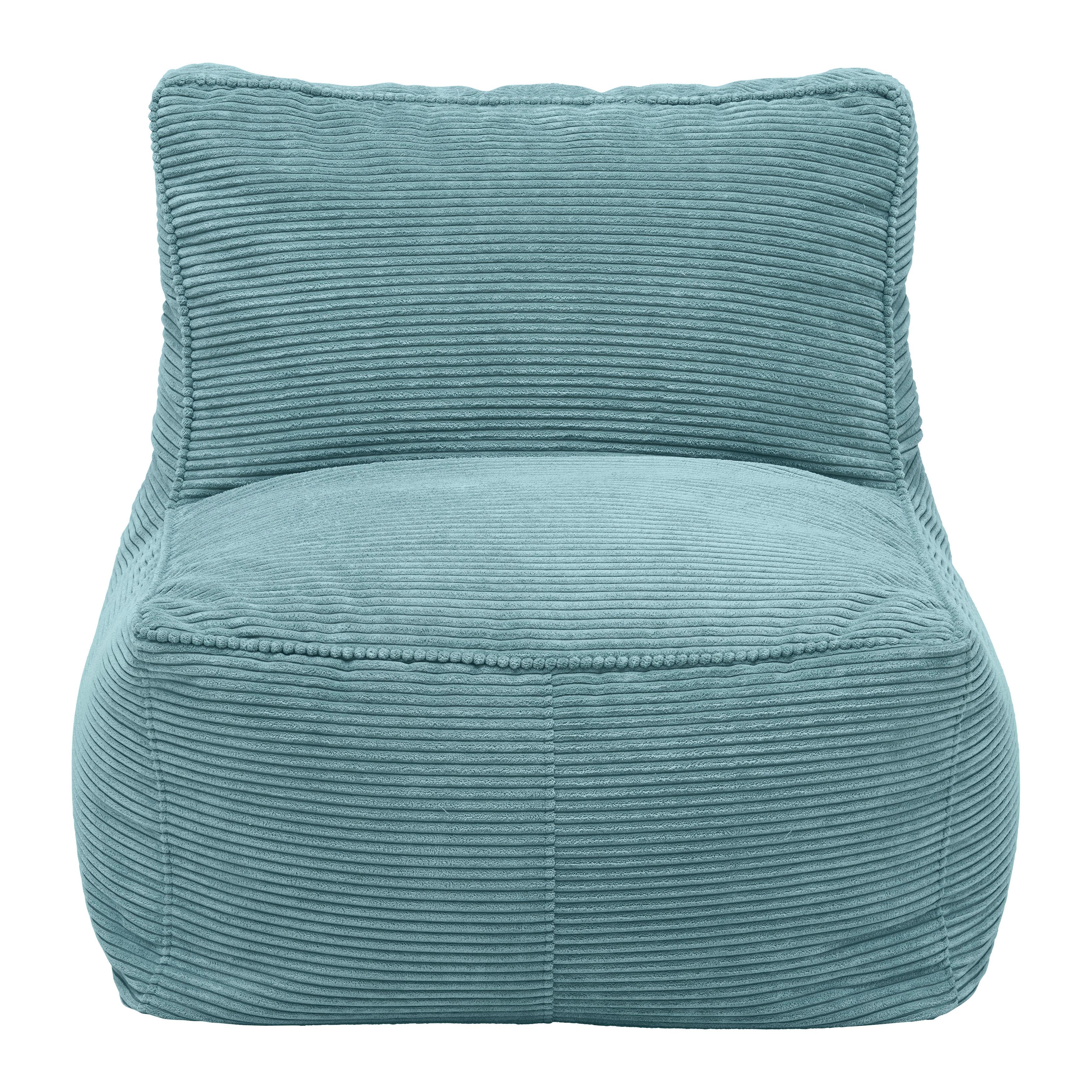 Sedací vak CAROLINE, petrolej.menčester, max. 90 kg - petrolejová, Modern, textil (75/84/88cm) - Mömax