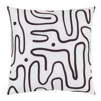 DEKORAČNÍ POLŠTÁŘ BETTY - bílá/černá, Konvenční, textil (40/40cm) - Mömax