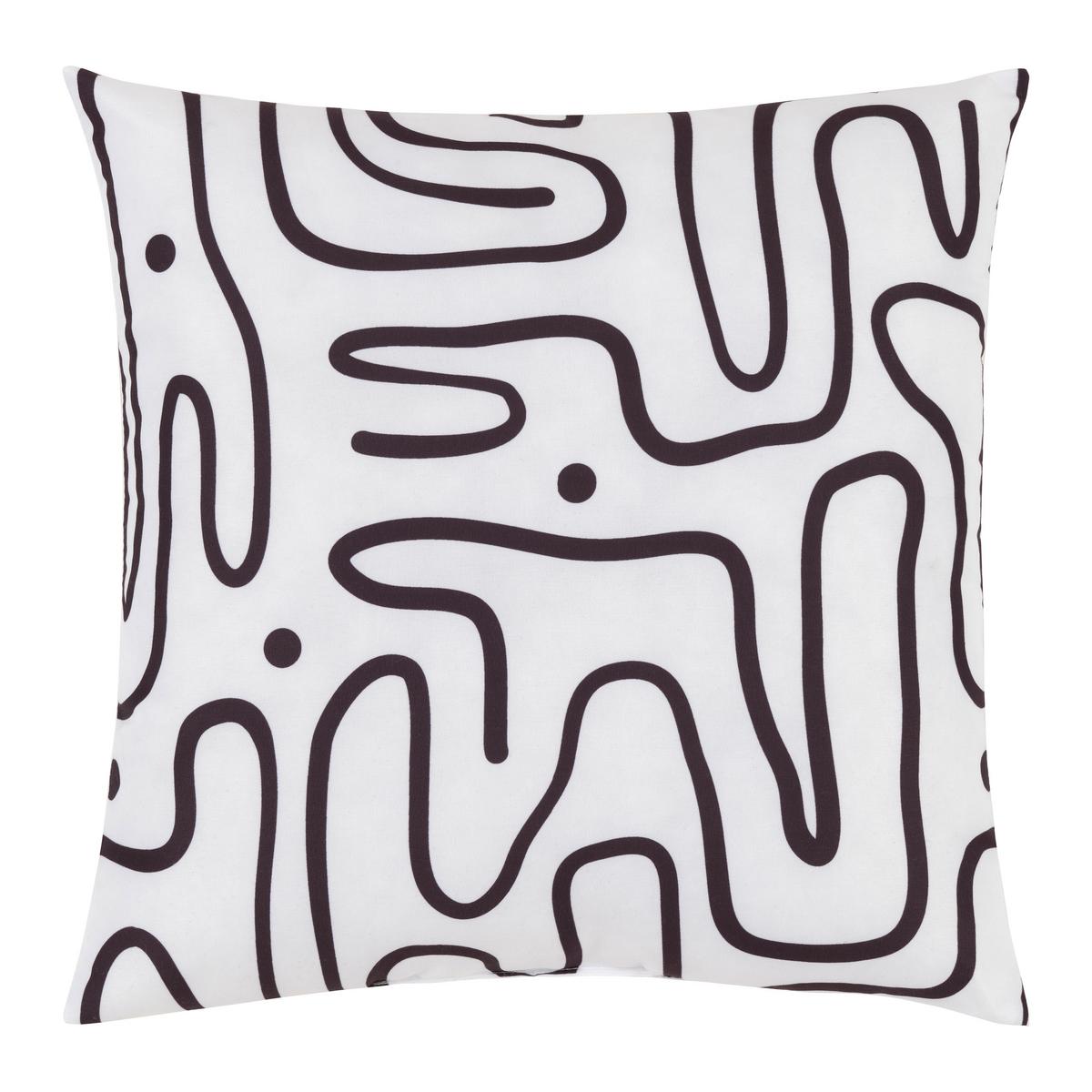 DEKORAČNÍ POLŠTÁŘ BETTY - bílá/černá, Konvenční, textil (40/40cm) - Mömax