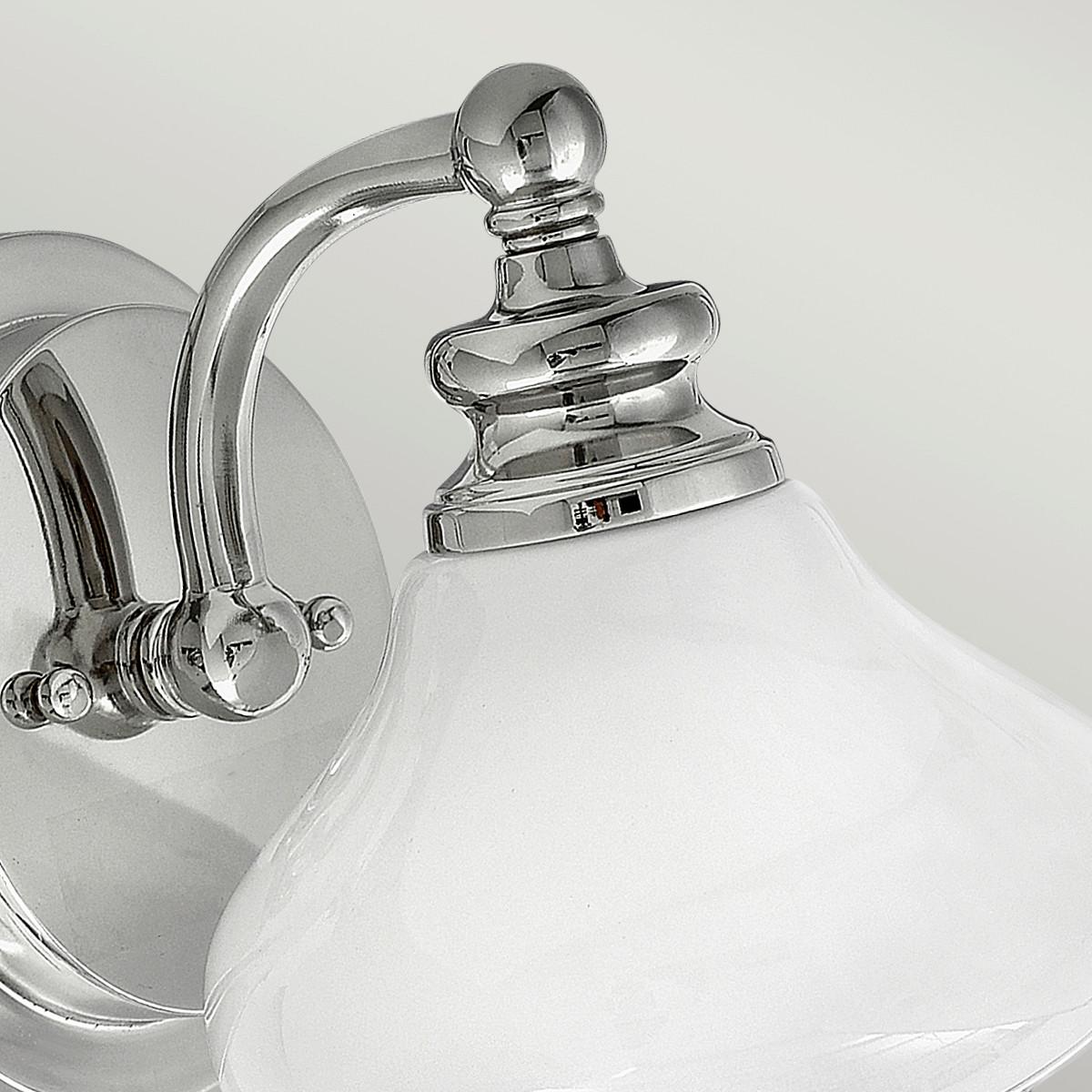 Bad-Wandleuchte Ainsley Ip44 1-Flammig In Chromfarben - Chromfarben, Design, Glas/Metall (16/19.1/20.6cm) - Elstead Lighting