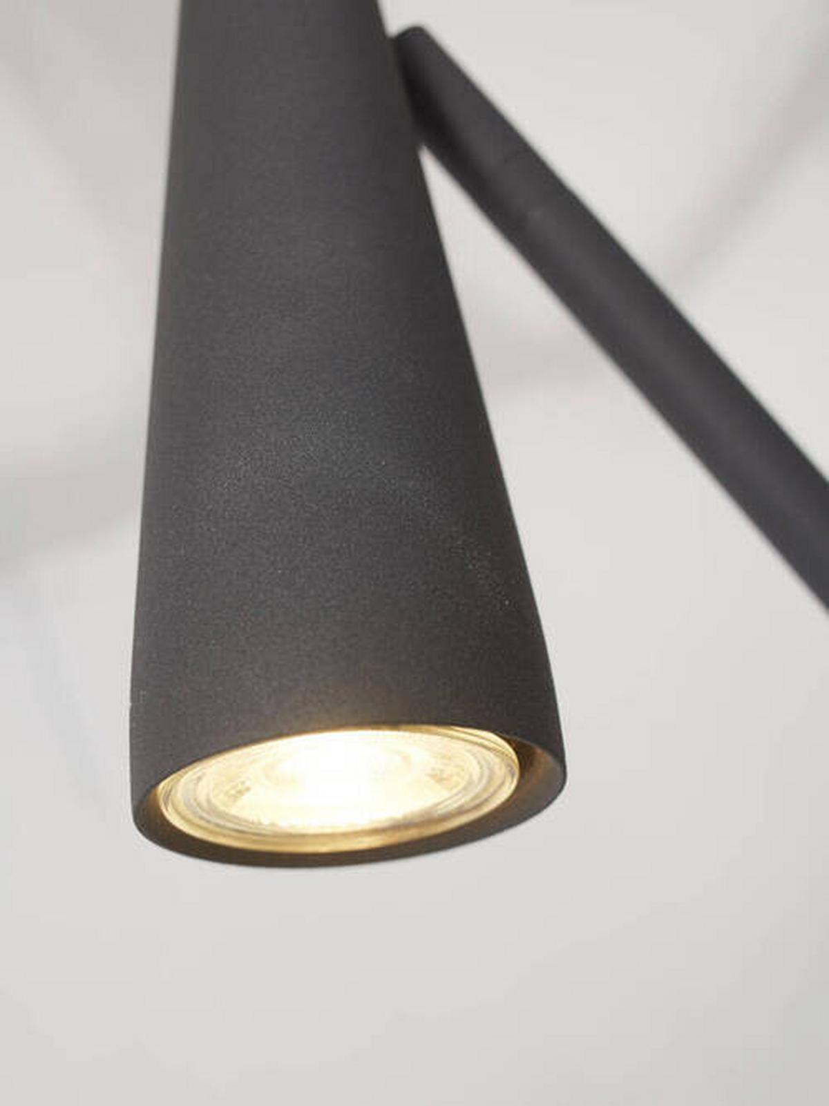 Stehleuchte Bordeaux - Schwarz, Trend, Metall (25/22/145,5cm) - It's about Romi