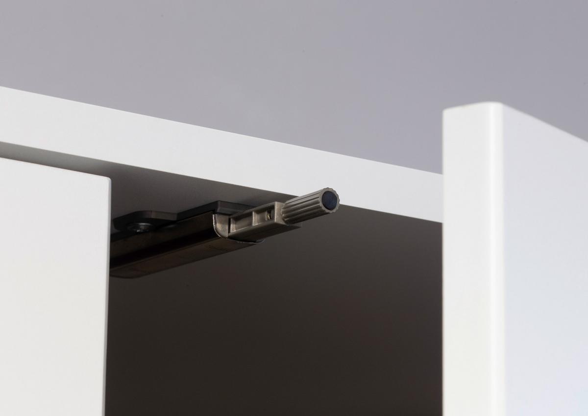 Drehtürenschrank Nabila Weiß Eiche Artisan Dek. - Weiß/Eiche Artisan, MODERN, Holzwerkstoff (140/194/53cm) - Rauch Möbel