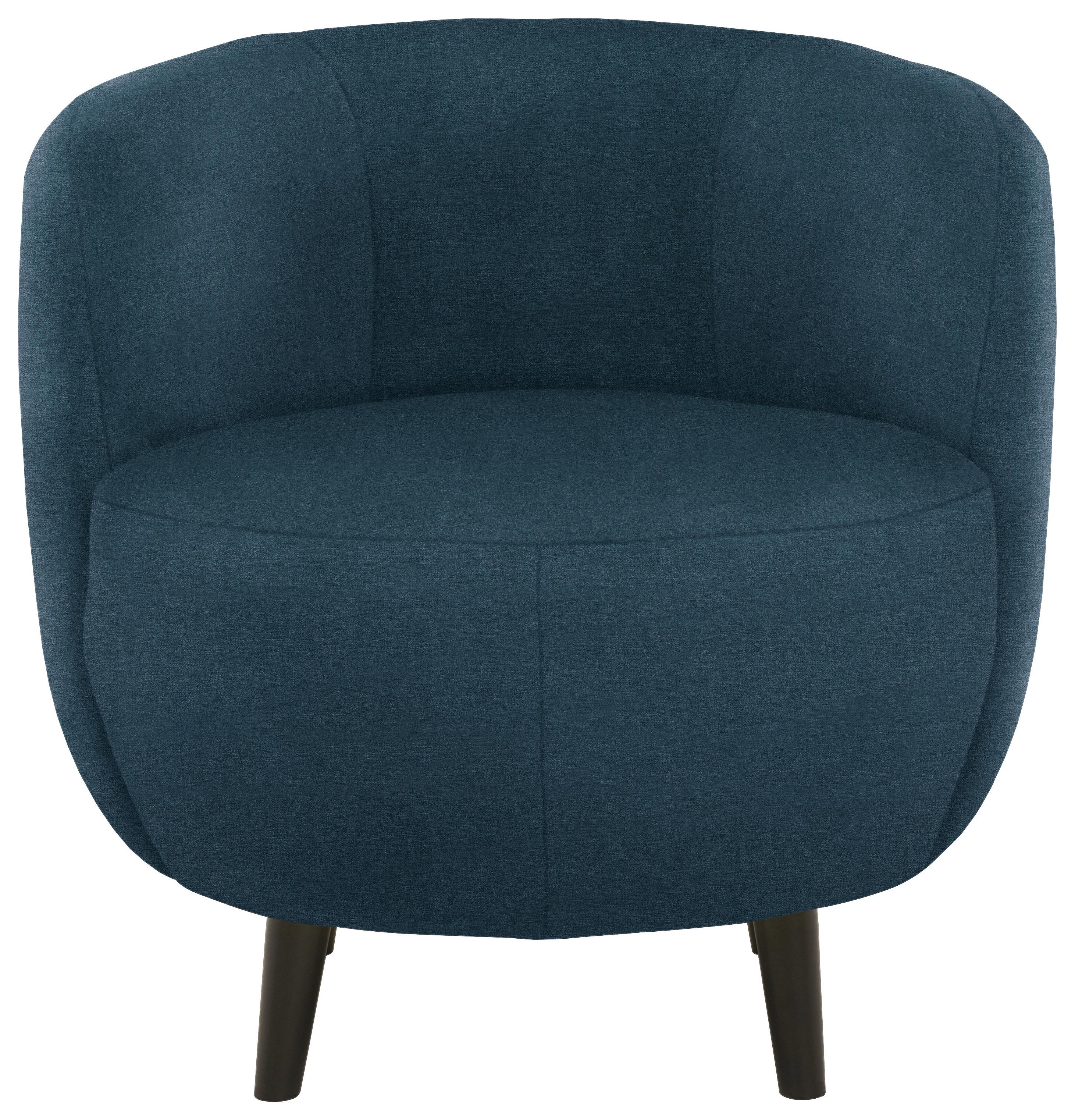 Sessel Looks Xiv - Schwarz/Dunkelblau, Design, Textil (72/72/76cm) - LOOKS by W.Joop