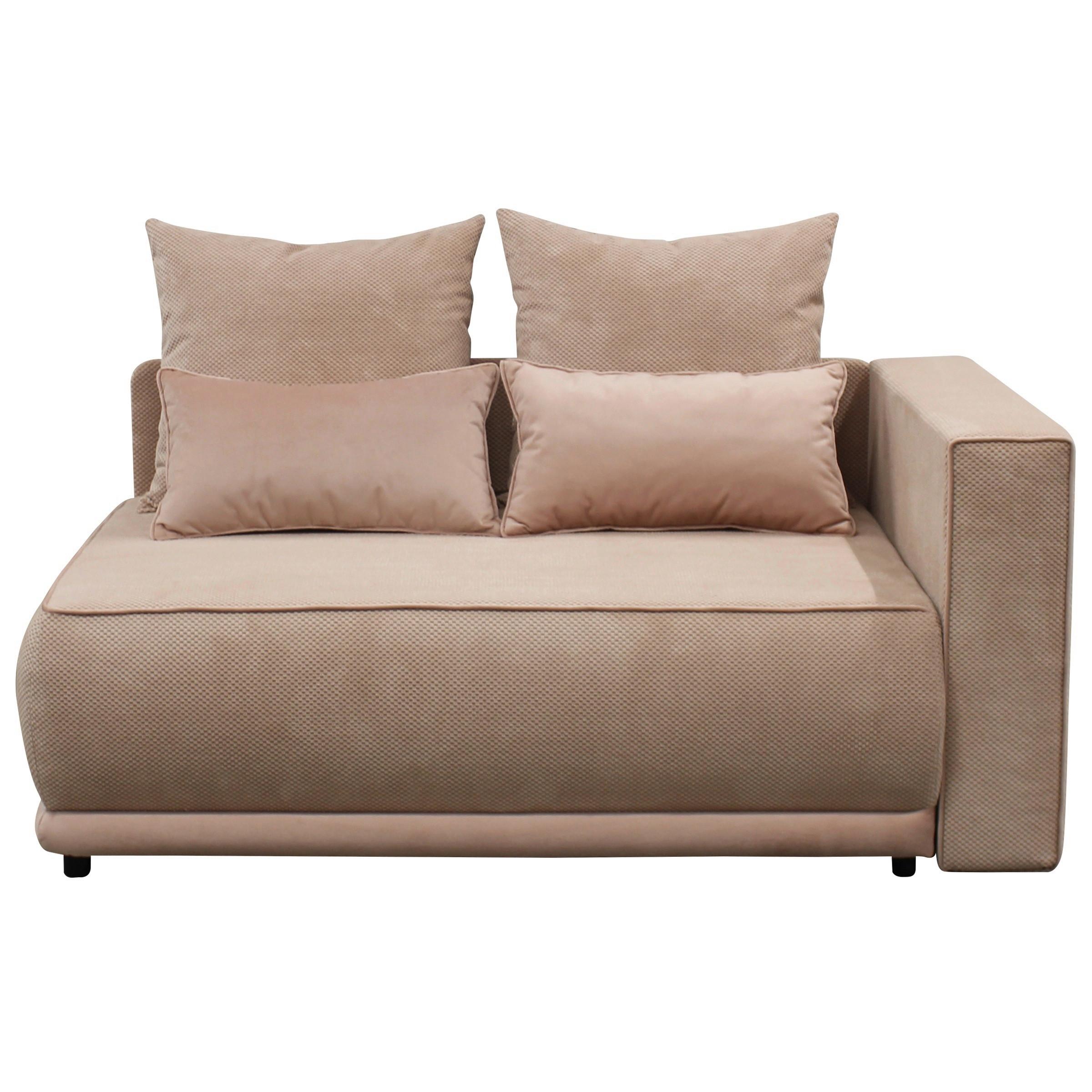 Récamiere Iga Re Rosa B: 168 cm - Rosa, Design, Textil (168/73/99cm) - MID.YOU