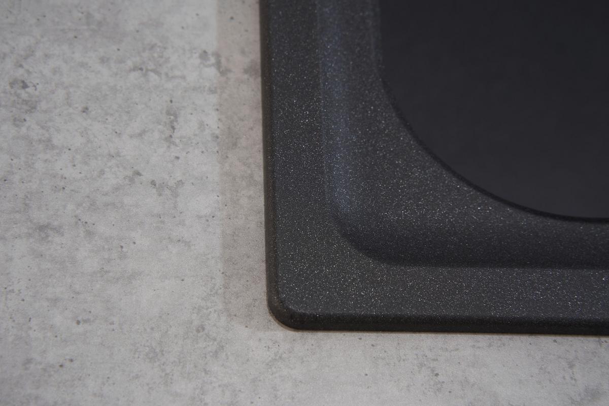 Spüle Respekta Stein Bxt: 100x50 Cm - Schwarz, Trend, Stein (100/22,5/50cm) - Respekta