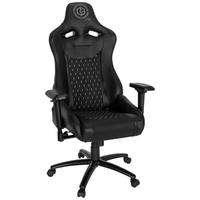Gamingstuhl Gamebreaker sx 04 Lederlook Schwarz bis 120kg - Schwarz/Weiß, MODERN, Kunststoff/Textil (74/137/66cm) - MID.YOU
