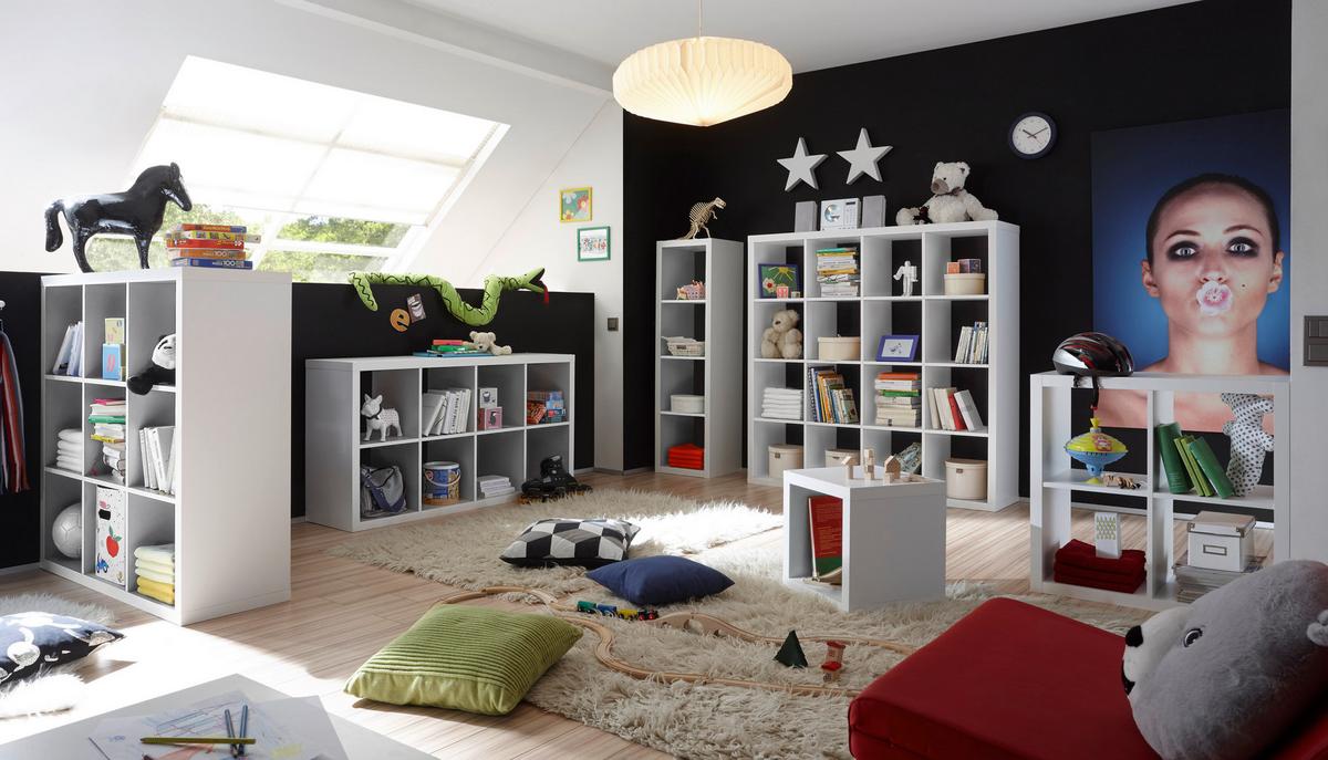 DĚLICÍ STĚNA STYLE -BP- - bílá, Konvenční, kompozitní dřevo (41/147/38cm) - Mömax