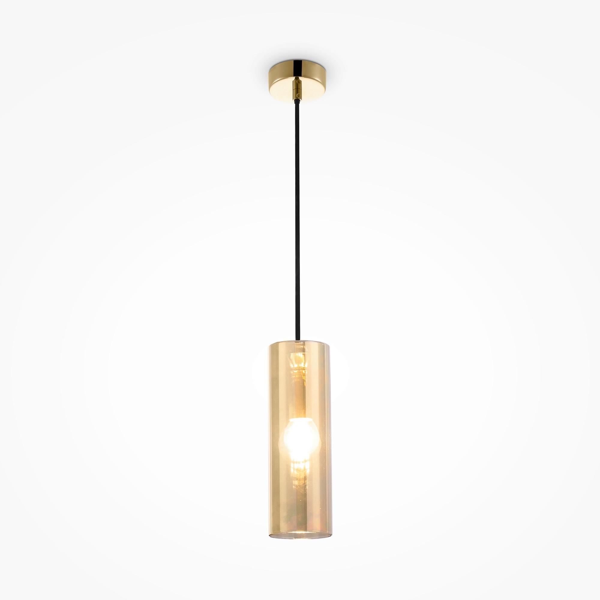 Pendelleuchte Gioia - Goldfarben, Trend, Glas/Metall (8/24cm) - MAYTONI