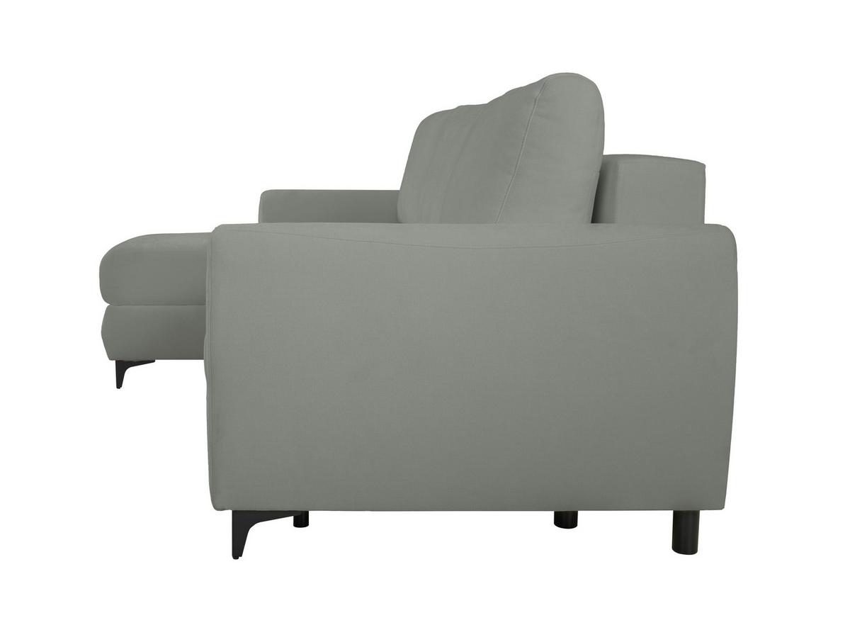 Ecksofa Moli, Dunkelgrau S: 236x148 cm - Dunkelgrau/Schwarz, Design, Textil (236/148cm) - MID.YOU
