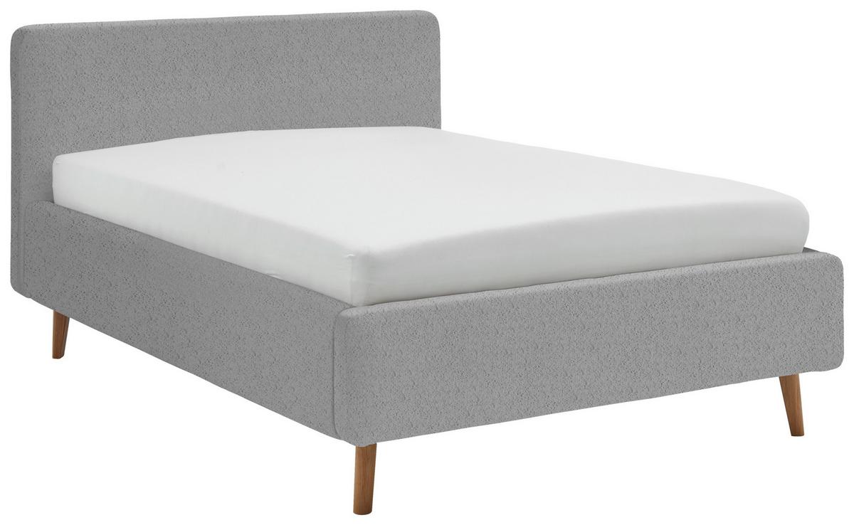Polsterbett Mattis Abriamo Grau 140x200cm - Eichefarben/Birkefarben, Design, Holz/Textil (140/200cm) - MID.YOU