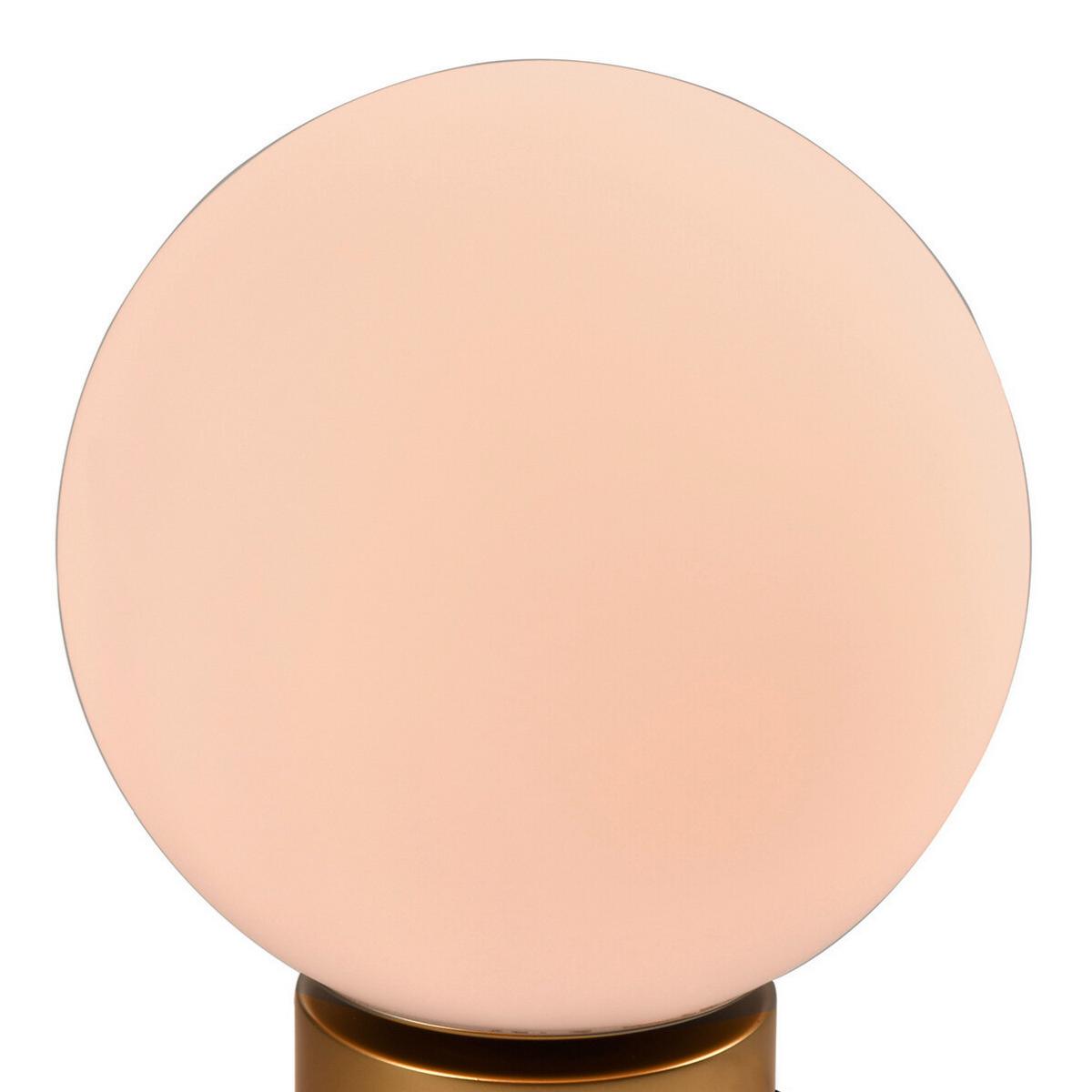 Tischleuchte Goldfarben D: 20 cm 6w - Goldfarben, KONVENTIONELL, Glas/Metall (20/22,5cm)