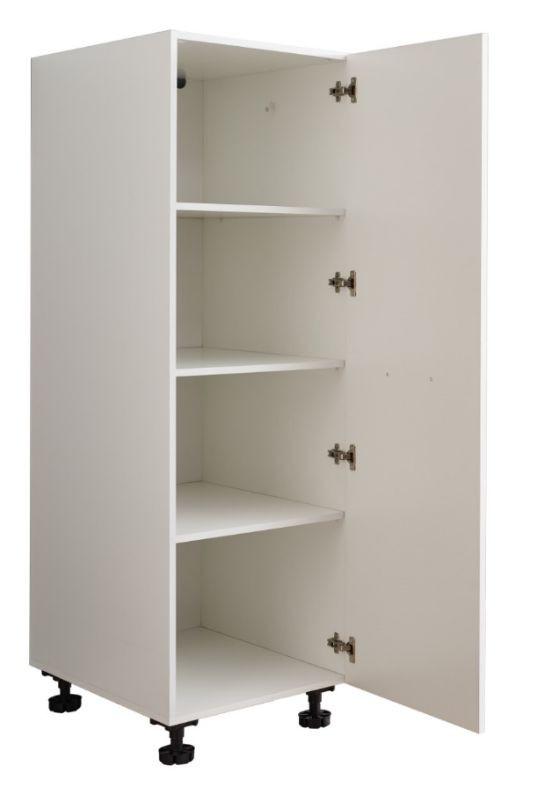 Skříňka do prádelny bílá - bílá, Basics, kompozitní dřevo (50/162/67,5cm)