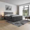 Boxspringbett mit Topper & Bettkasten 180x200 Helsinki - Anthrazit, MODERN, Holz/Kunststoff (180/200cm) - MID.YOU