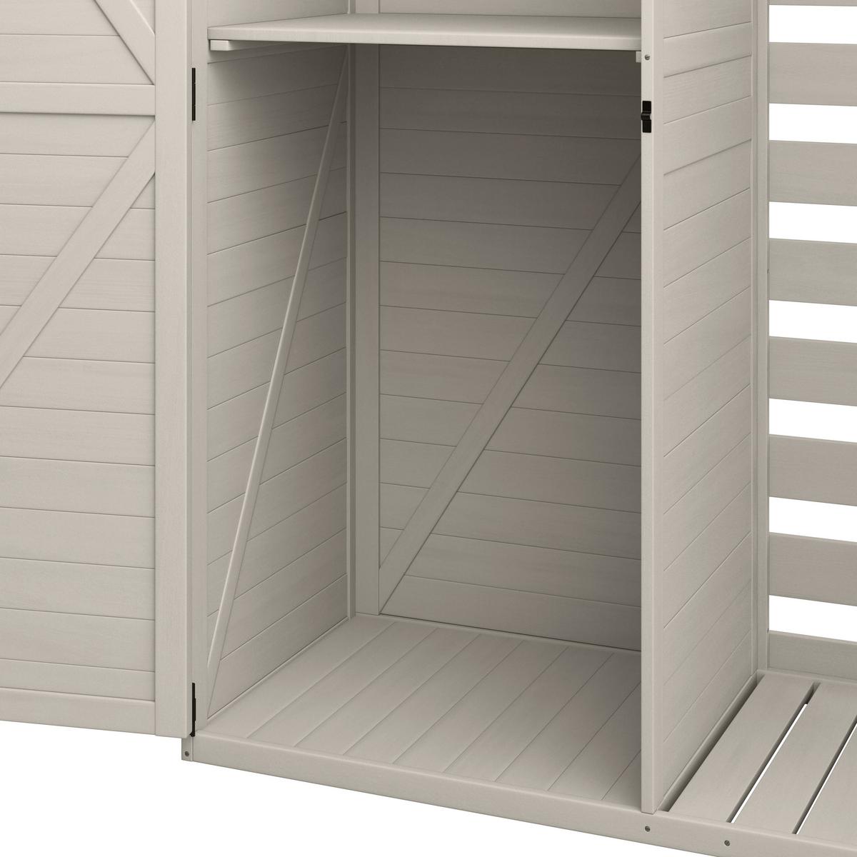 NÁŘAĎOVNA VERA - bílá, Moderní, dřevo (130/55/180cm) - Bessagi Garden