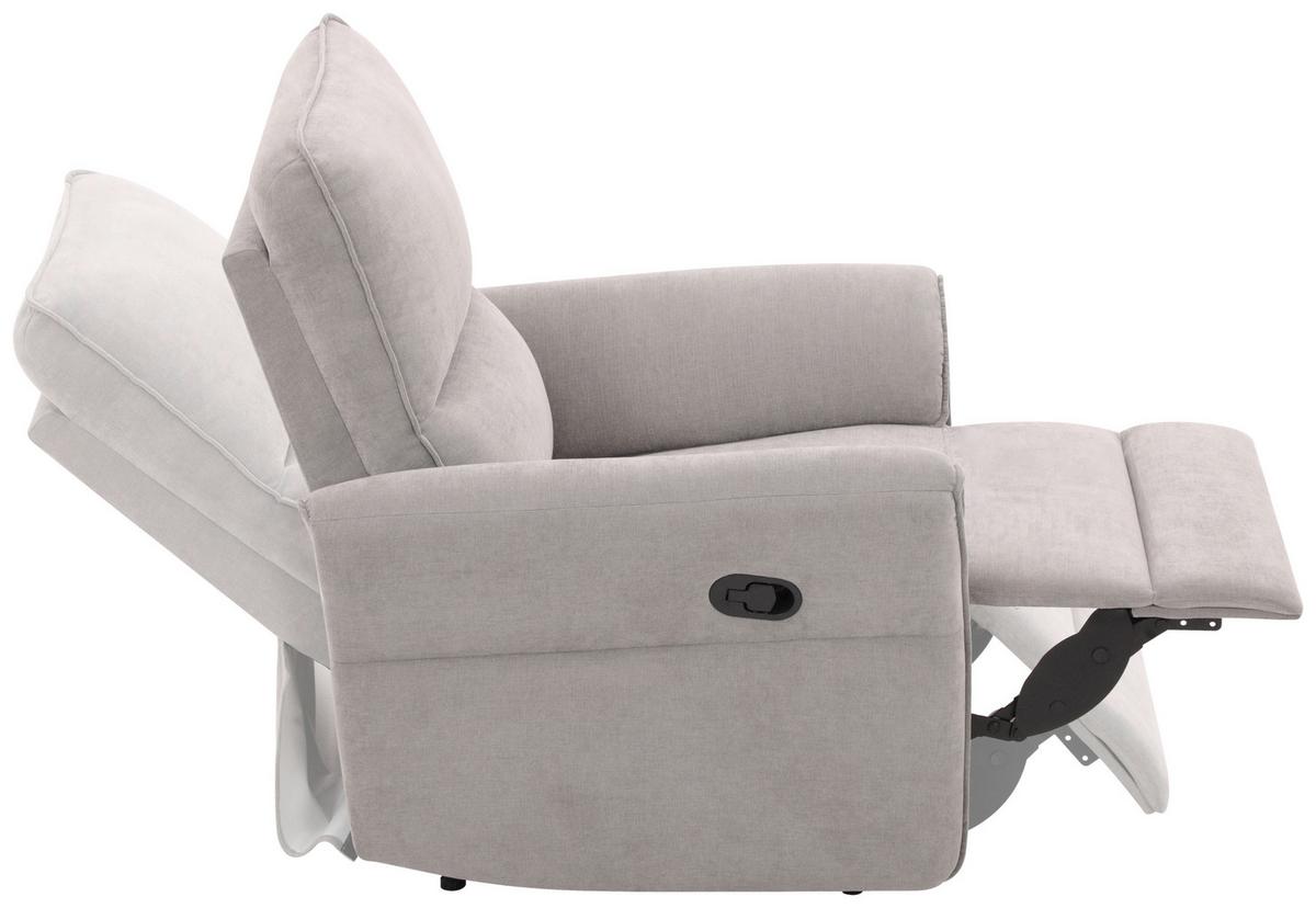 Relax Fotel Redon - szürke, Basics, textil/fa (85/103/92cm) - Livetastic