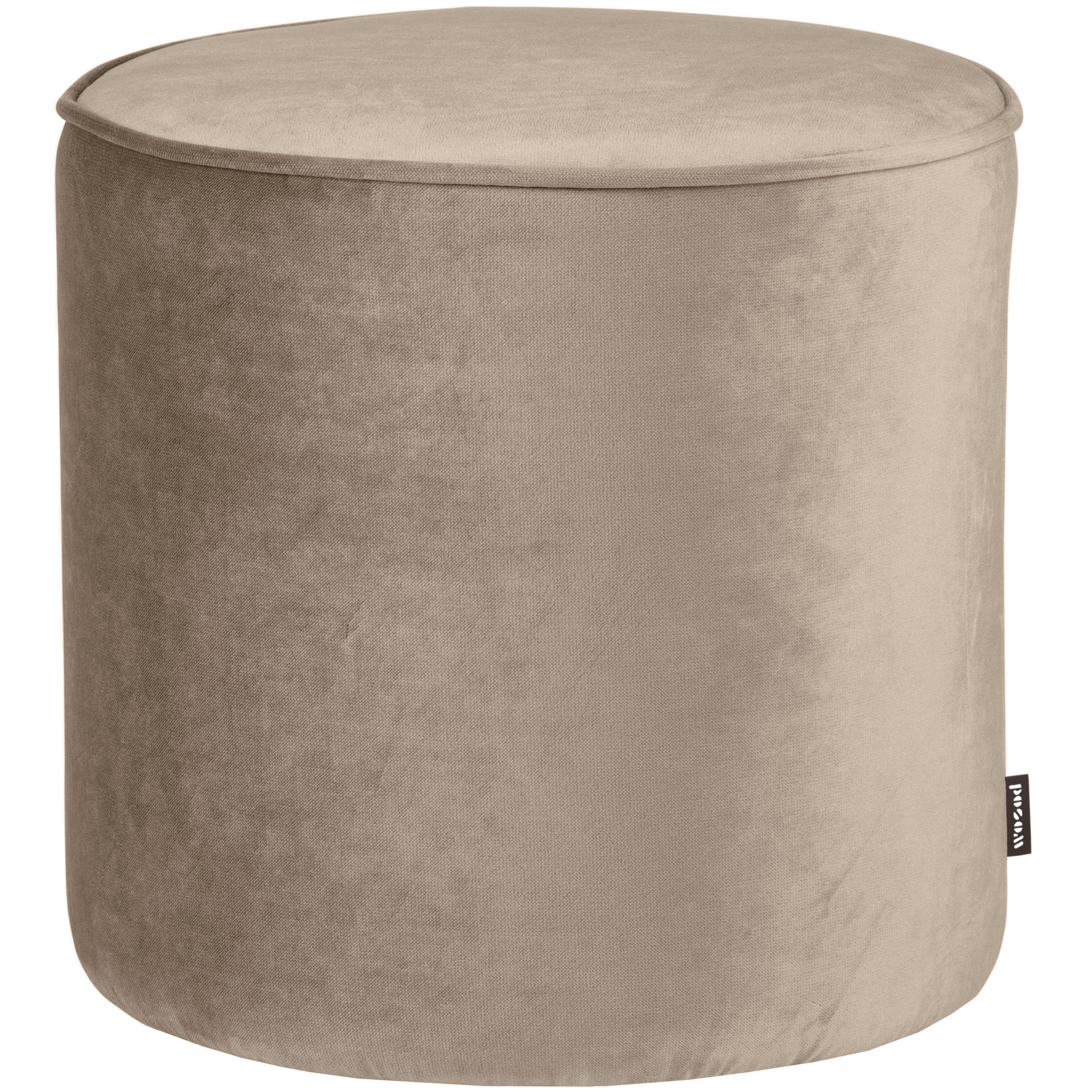 Hocker Sara Khaki B: 46cm - Khaki, Design, Textil (46/46/46cm) - Livetastic
