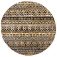 Flachwebteppich Camino Yellow 140x140 - Gelb, Basics, Textil (140cm)